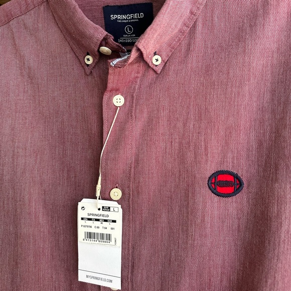 Springfield NEW Men’s Long-Sleeve Button Up Shirt, Size L - Picture 2 of 2